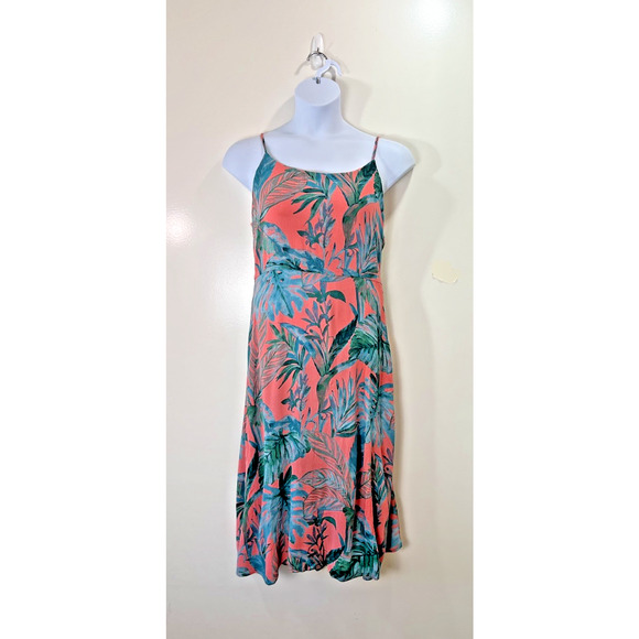 Cynthia Rowley Women’s Dress Size L 12 Multicolor Floral Tropical Beachy Vibrant - Picture 1 of 10